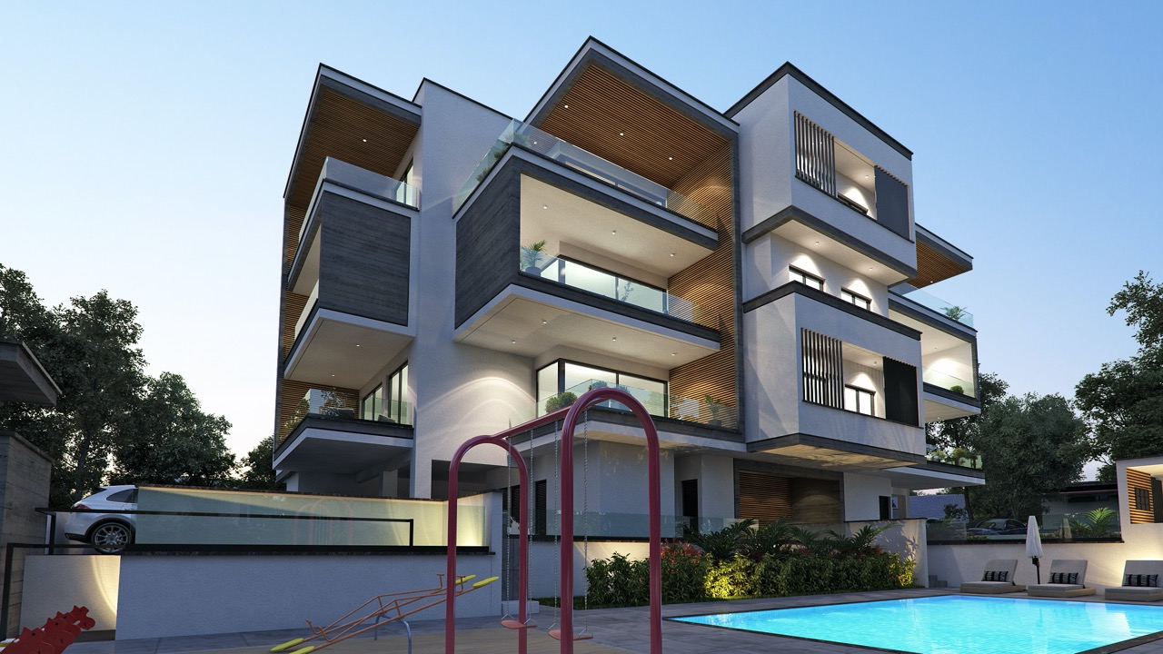 A Penthouse with A Pool and Garden