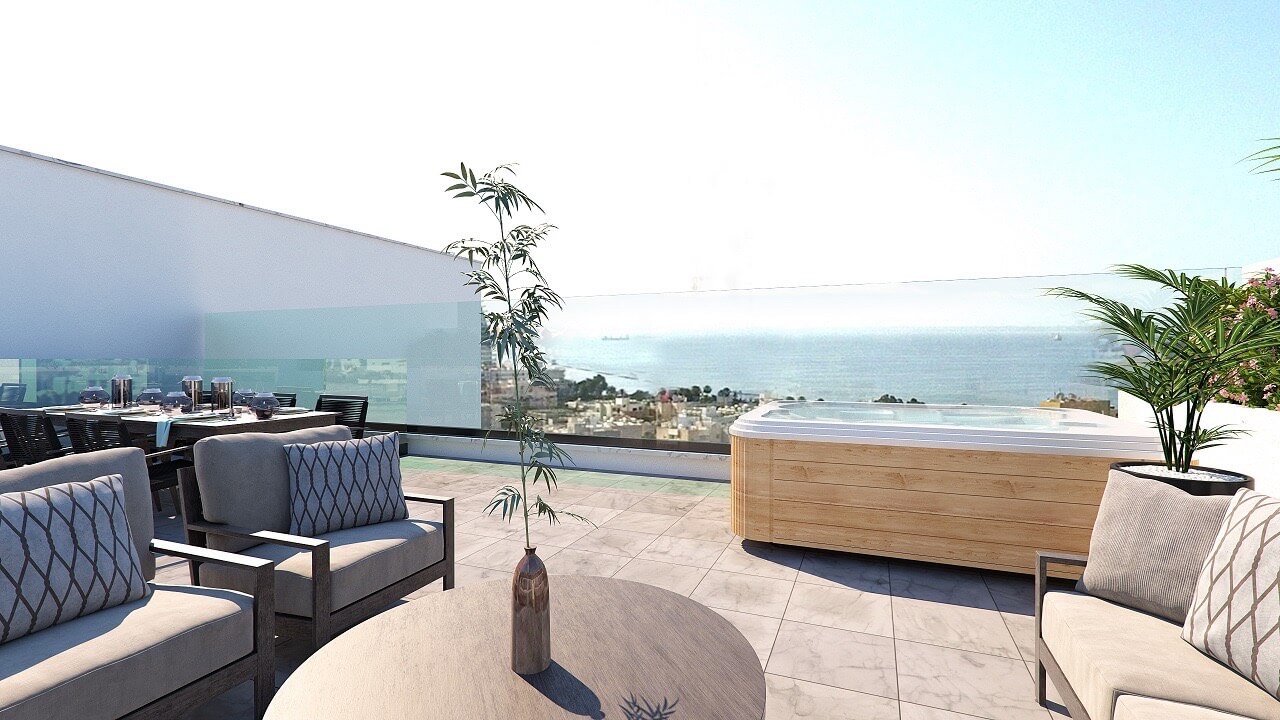 2 Bedrooms Penthouse in Near poseidonia Hotel