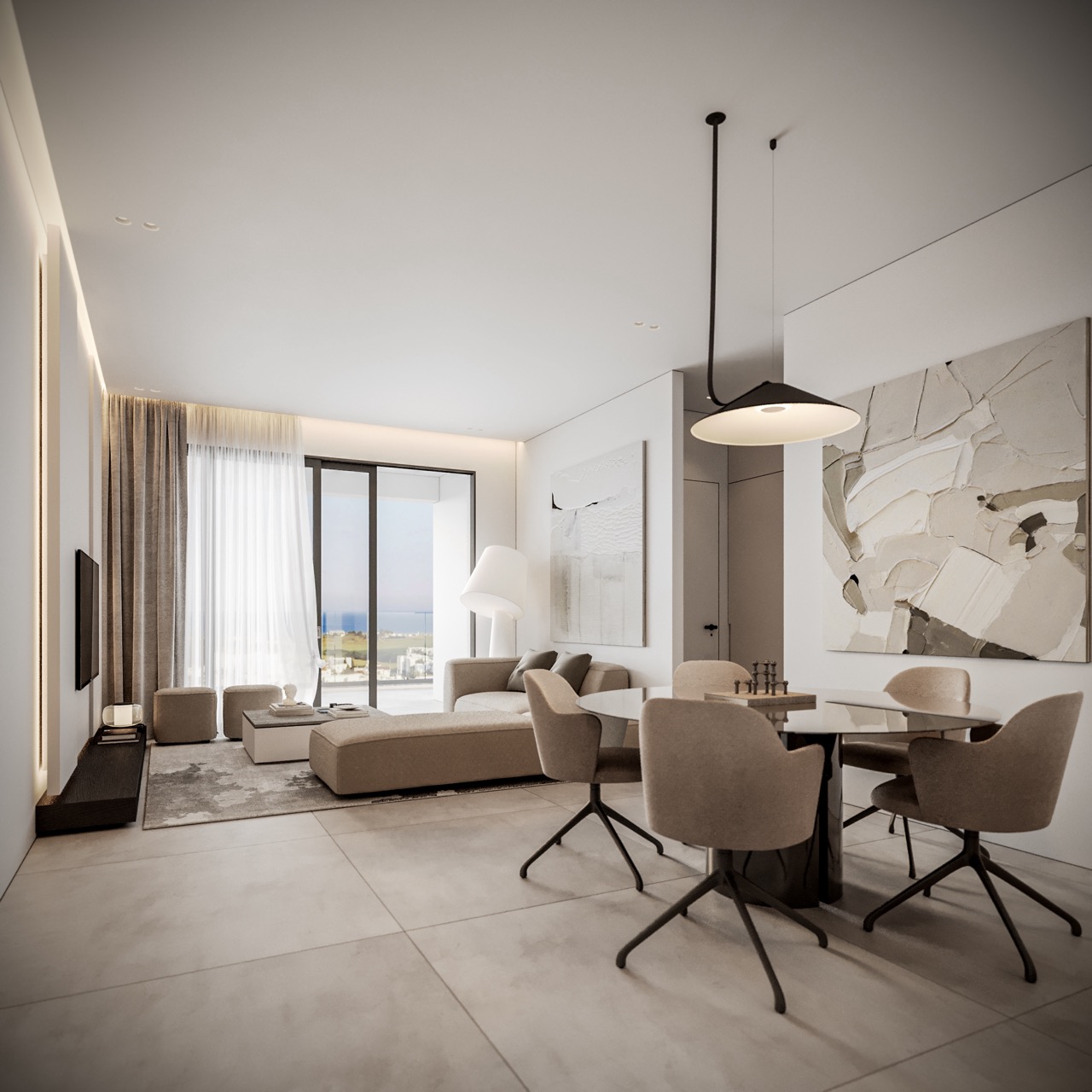 2 Bedrooms Penthouse in Kalamon