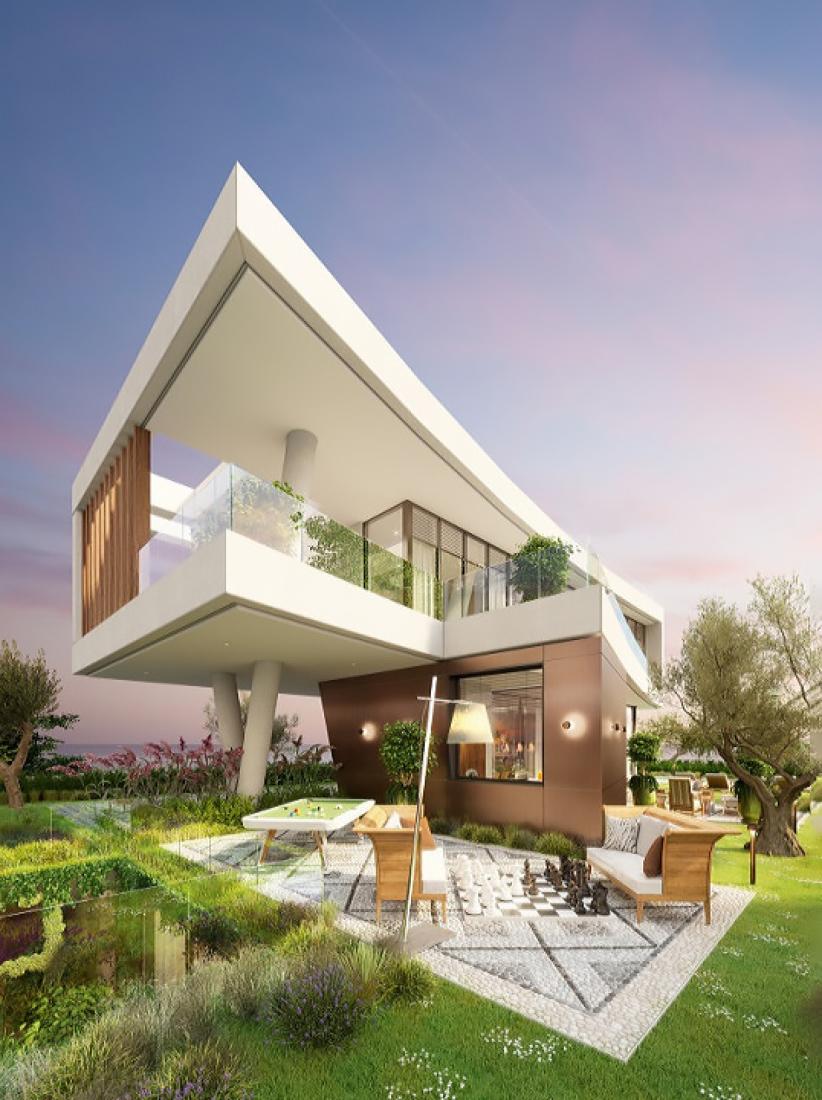 Luxury villas on beach