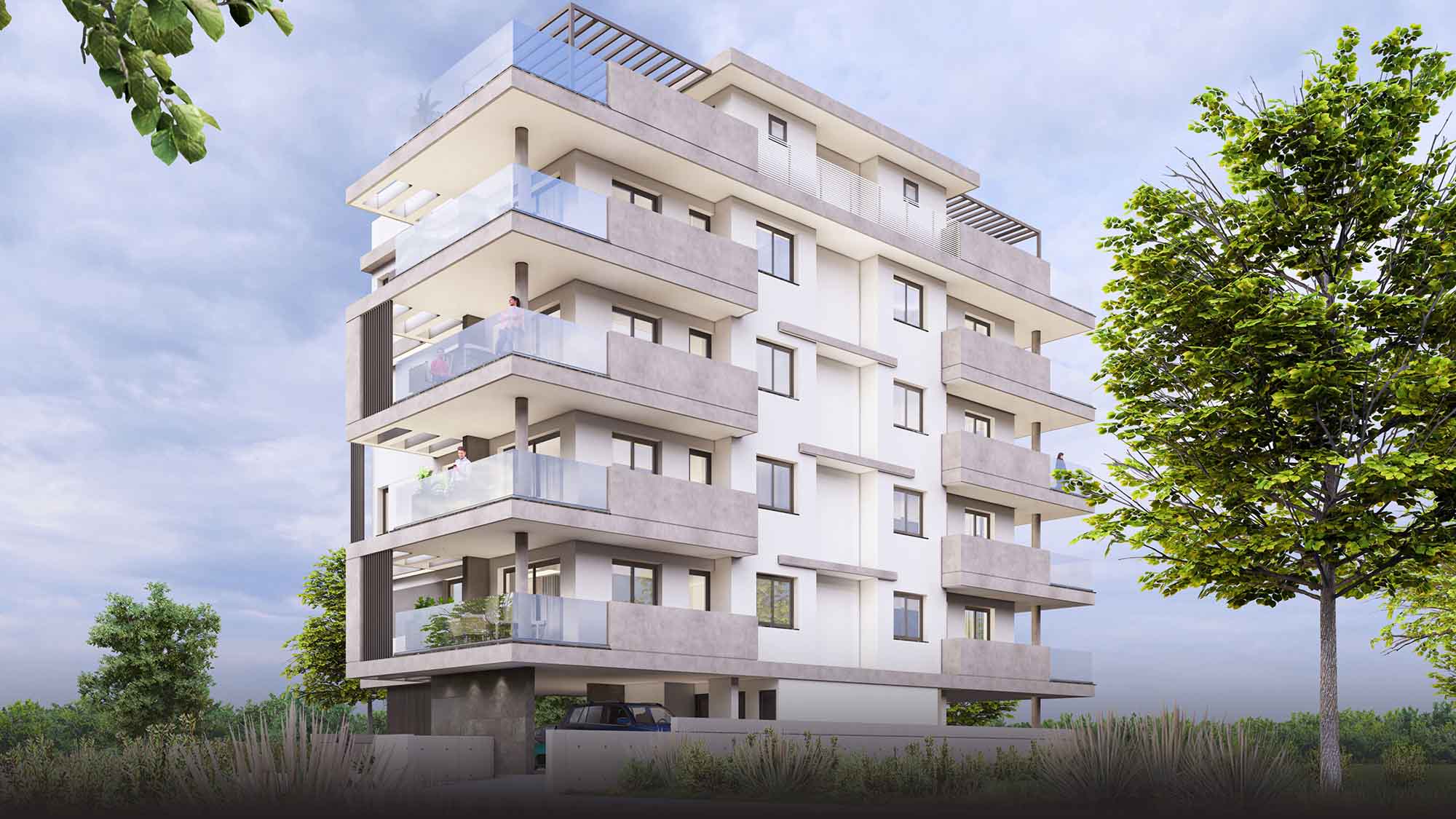 2 Bedrooms Penthouse in Lambrou Katsoni