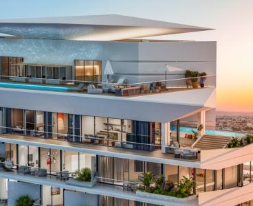 Skyline Seaview Lumina Mare Penthouse in Larnaca Port, Larnaca