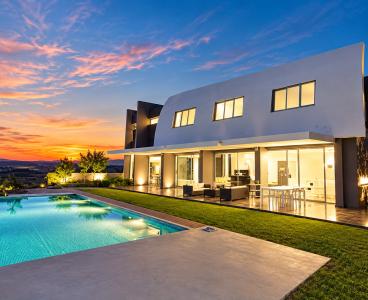 Luxury Modern Villa with Unmatched Troodos Views in Nea Ledra in Nea Ledra, Dali, Nicosia